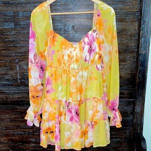 NWT smocked mini dress